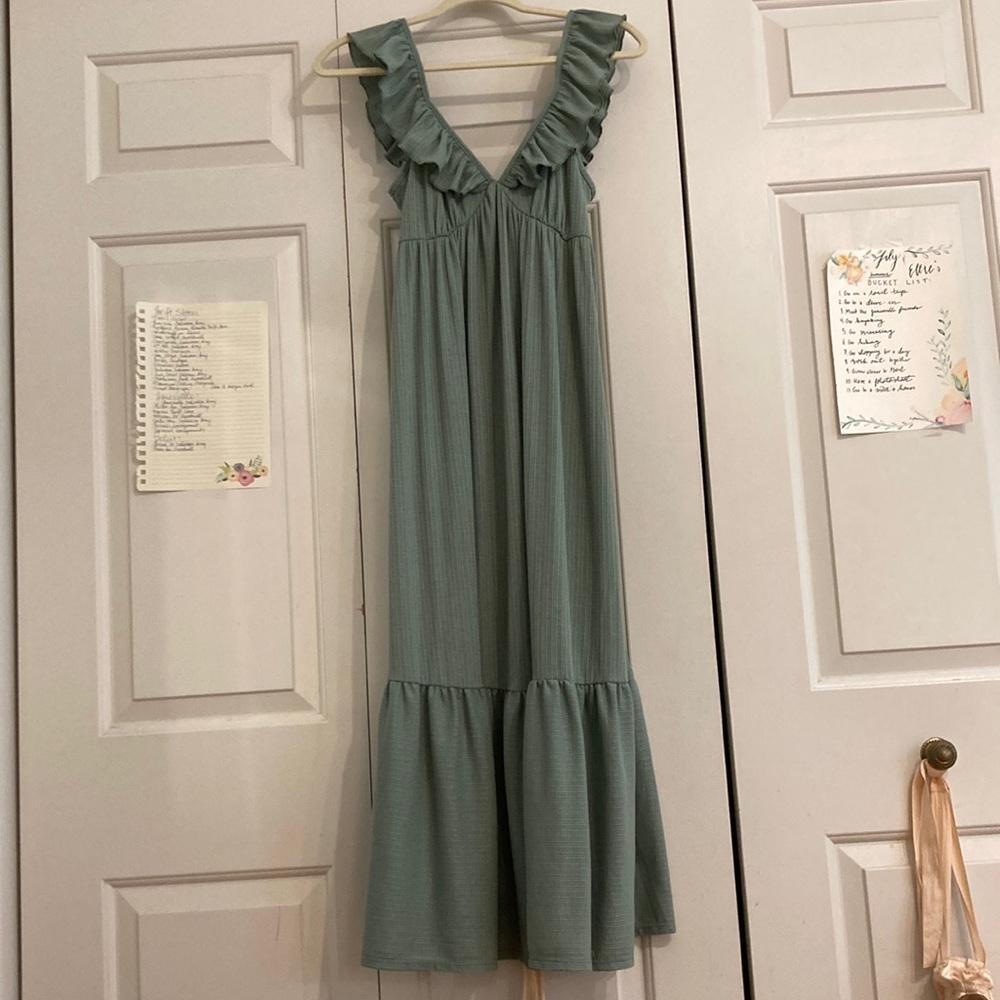 Caution To The Wind Tiered Maxi Dress